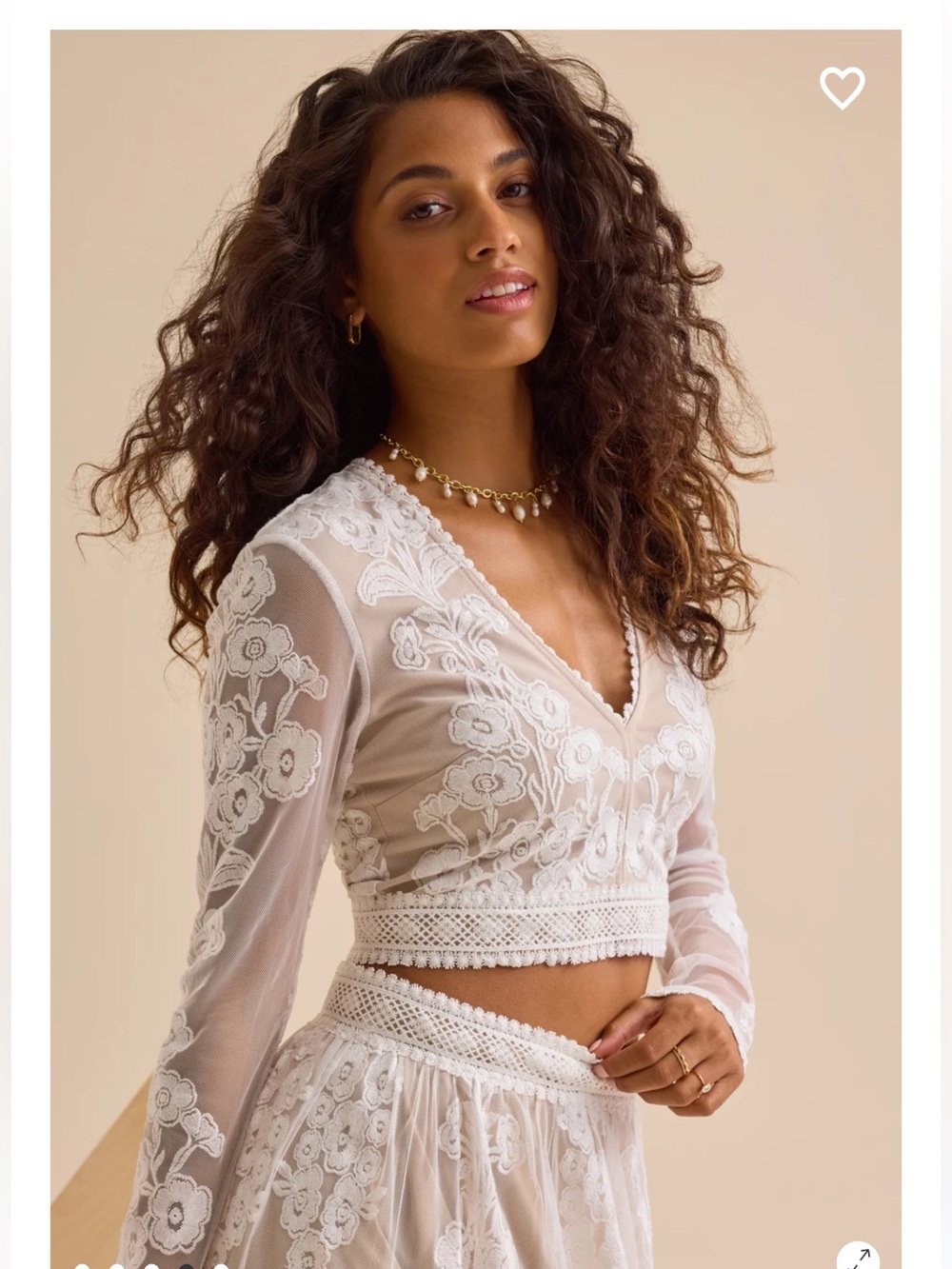 🆕#45~Altar'd State Arissa Floral Embroidered Top, Size XS - Picture 4 of 10